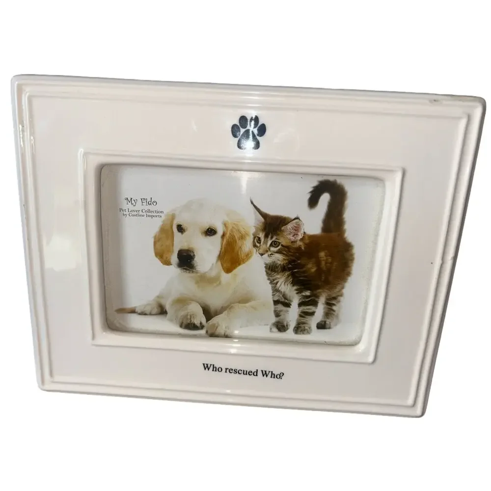 🍀 3 for $25 My Fido Pet Picture Frame Black And White